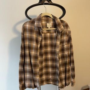 American Eagle Brown Flannel